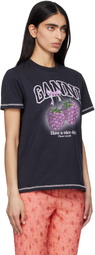 GANNI Black Raspberries T-shirt