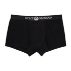 Dolce and Gabbana Black Sport Crest Regular Boxers
