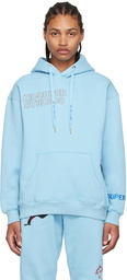 KidSuper Blue Cotton Hoodie