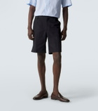 Zegna Cotton and linen shorts