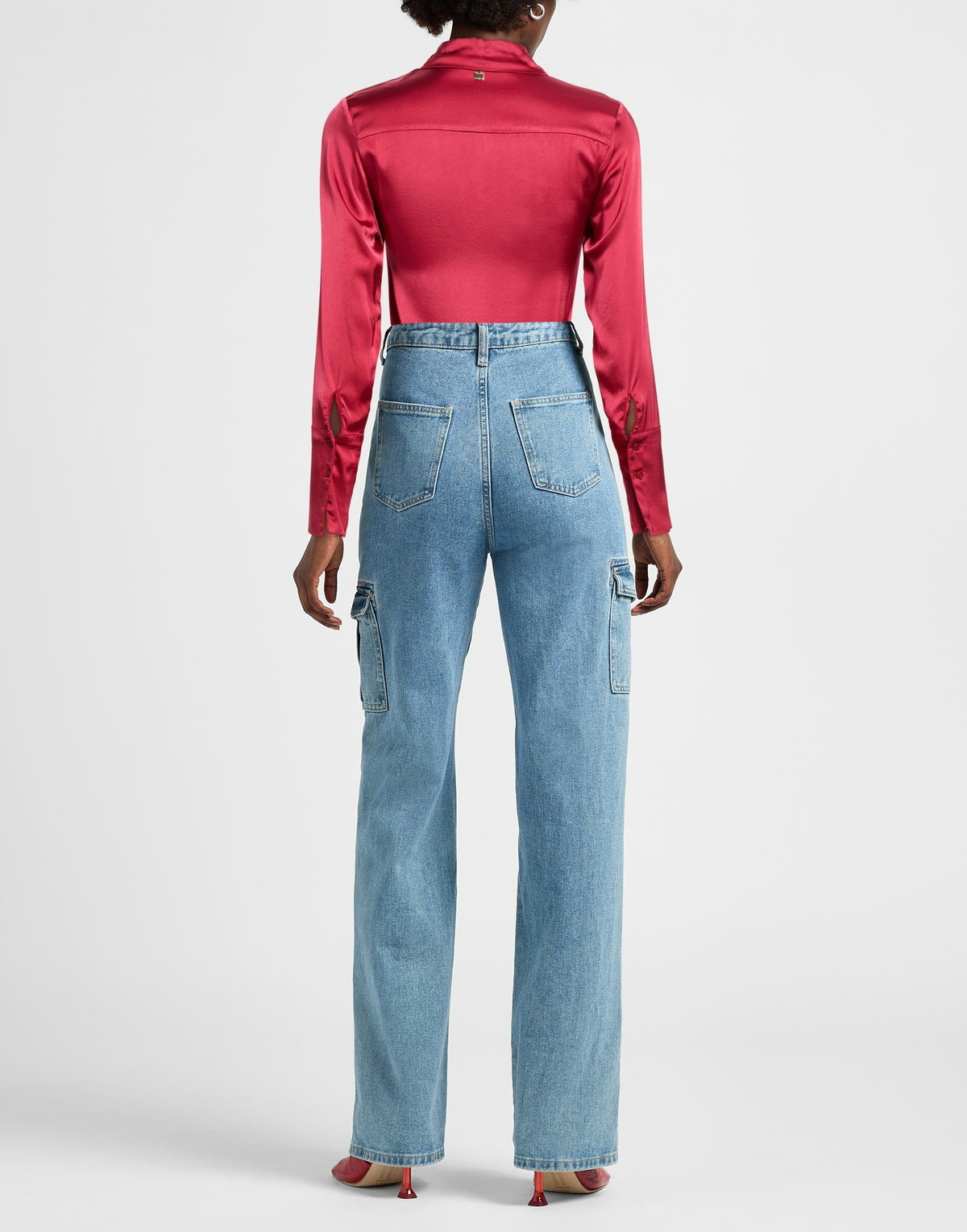Manila Grace Womens Shirt in Red
