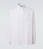 Jacquemus Camargue embroidered striped cotton shirt