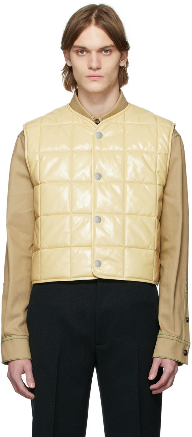 Louis Vuitton Women's Zip Up Gilet Vest Studded Leather