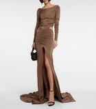 Giuseppe di Morabito Ruched cut out gown