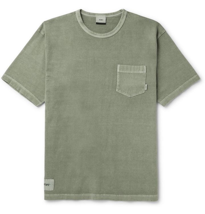 Photo: WTAPS - Cotton-Jersey T-Shirt - Green