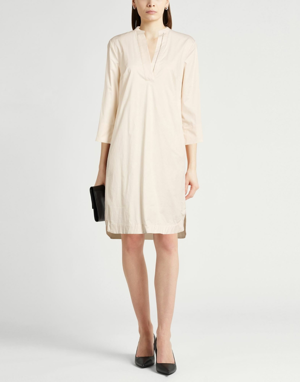 Peserico Womens Midi dress Cream