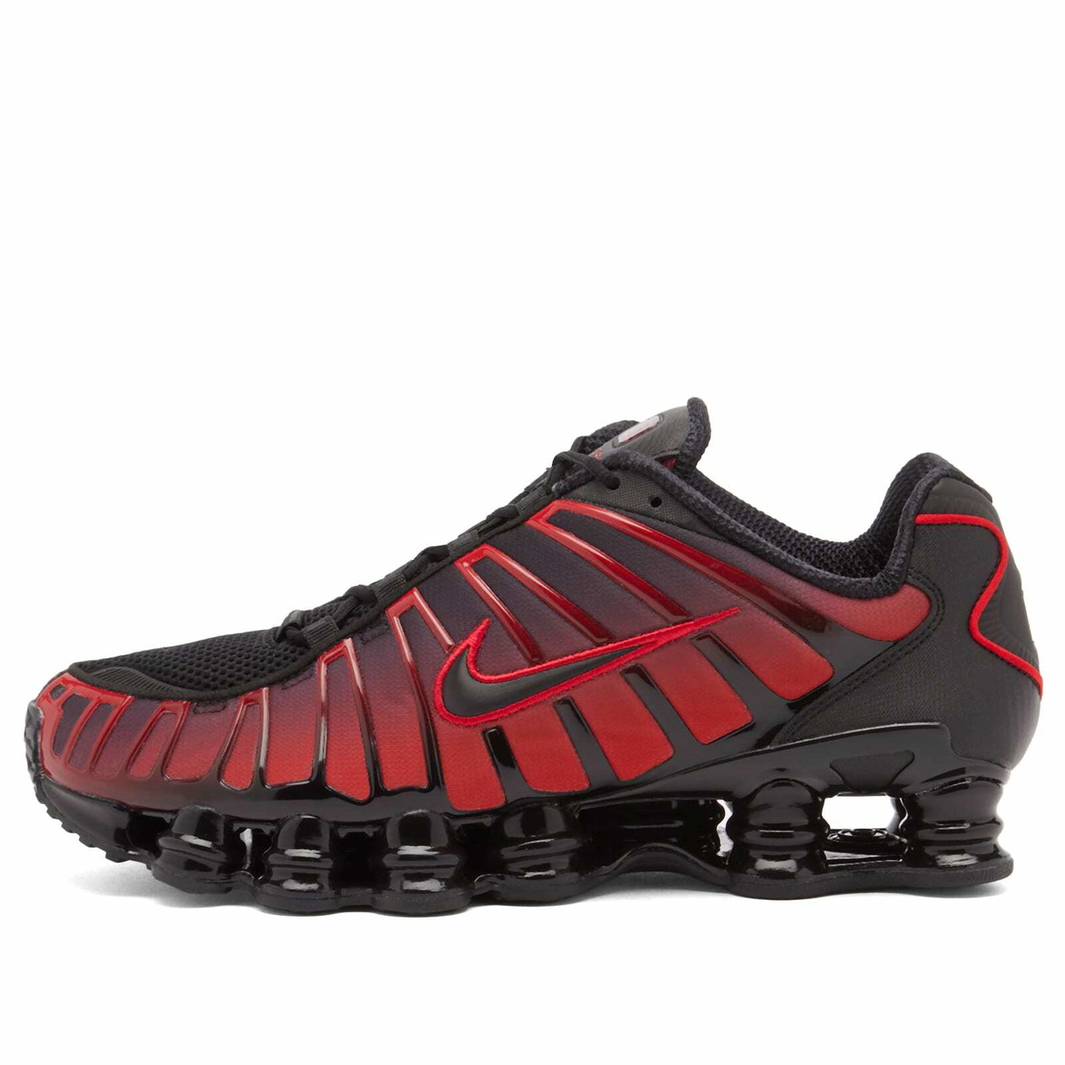 NIKE shox tl ブラック　レッド Nike Men's Shox Tl Sneaker in Black/Red Nike