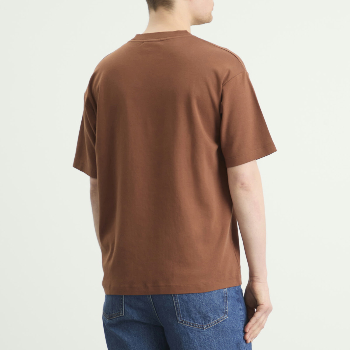 Drôle de Monsieur Men's Rum Labels T-Shirt in Brown