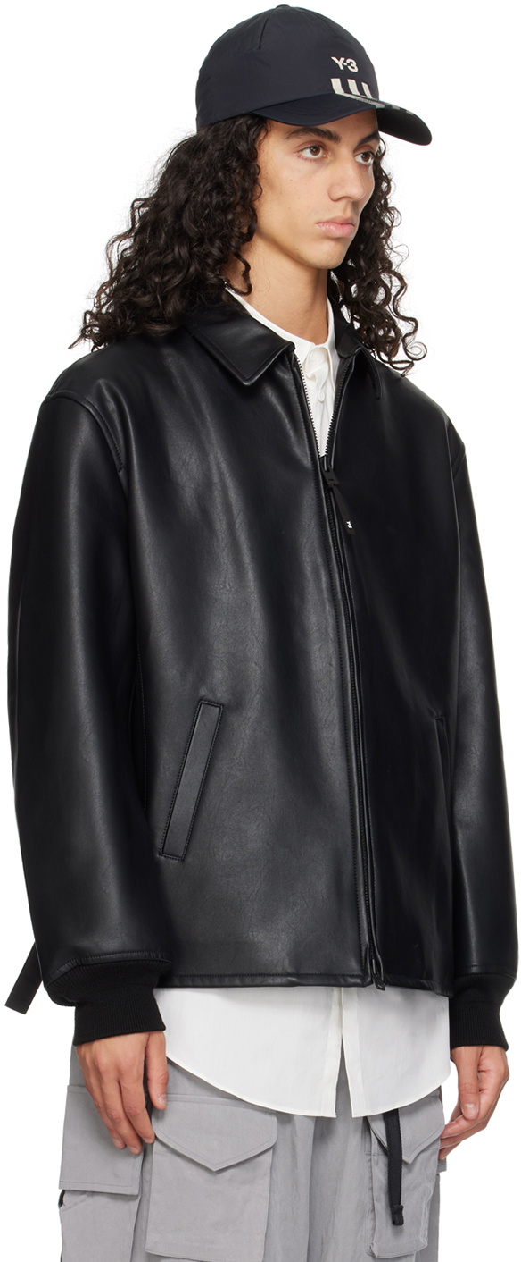 Y-3 羊革　BOMBER JACKET Ｍサイズ Jacket Y-3 by Yohji Yamamoto Black size M International in