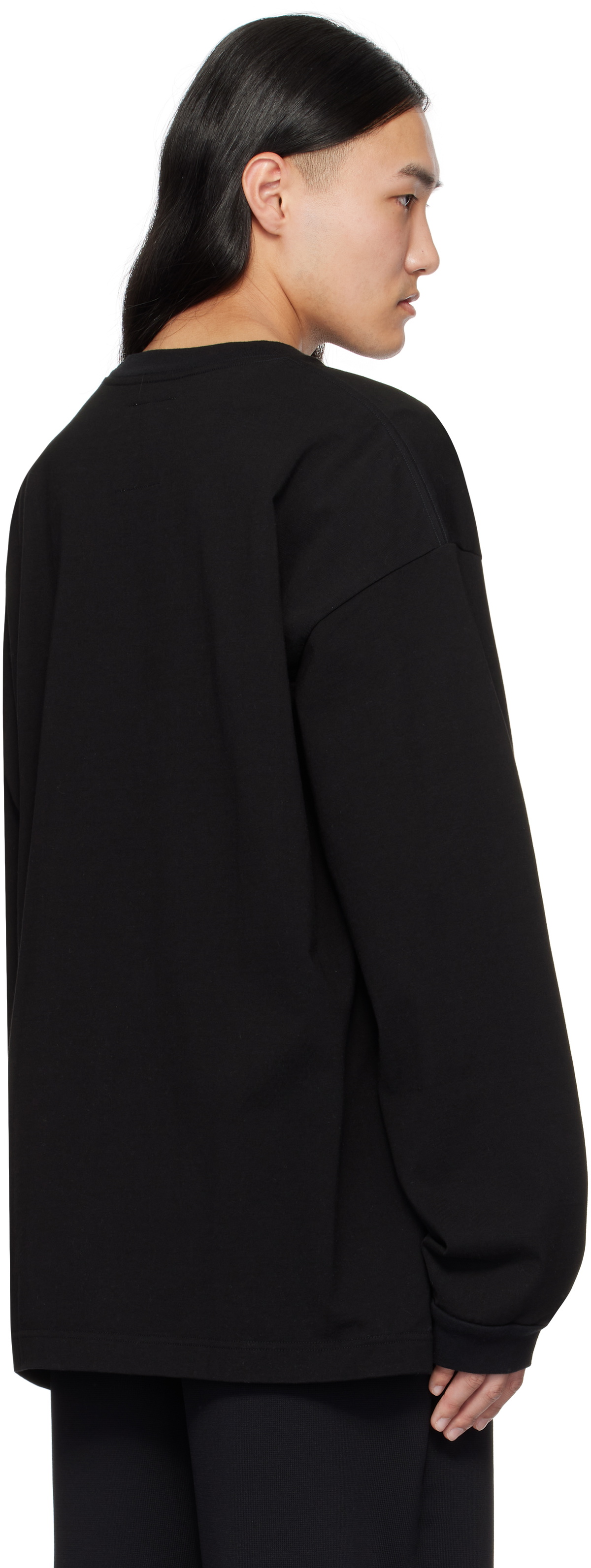 トップス MIHARA YASUHIRO PETERSON Long Sleeve 48 Maison MIHARA YASUHIRO Black 'Peterson 23' Printed Long