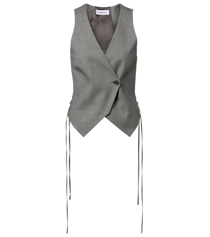 Photo: McQueen Asymmetric vest