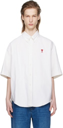 AMI Paris Off-White Ami de Cœur Shirt