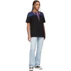 Marcelo Burlon County of Milan Black and Pink Wings T-Shirt