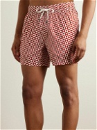 Onia - Charles Straight-Leg Mid-Length Printed Swim Shorts - Red