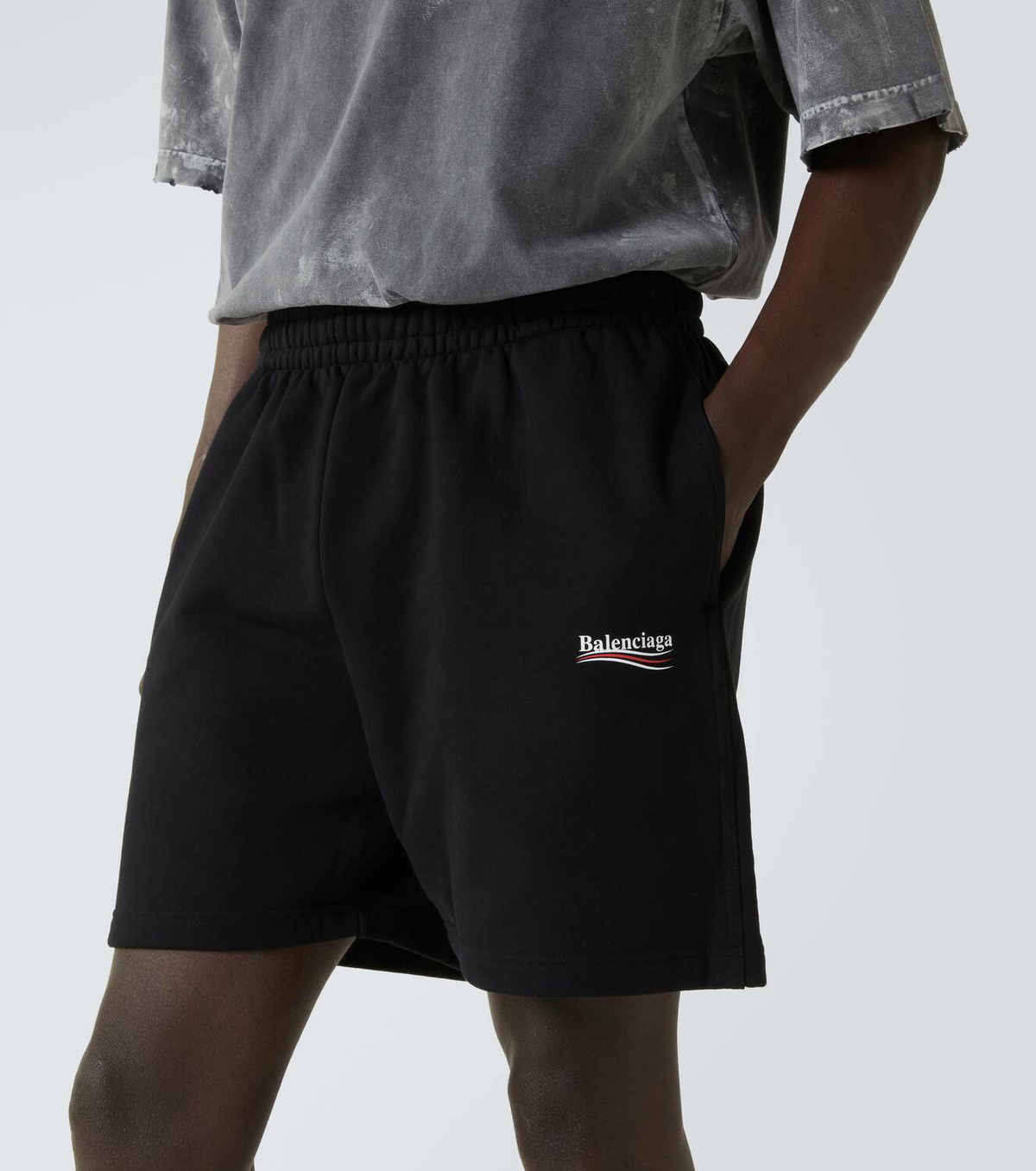 Balenciaga Political Campaign cotton jersey shorts Balenciaga