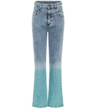 Stella McCartney - Gradient high-rise straight jeans