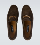Tom Ford - suede York Chain loafers