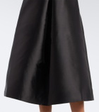 Simkhai Vexa satin midi skirt