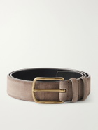 Officine Creative - 3.5cm Suede Belt - Brown