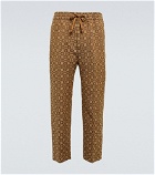 Gucci - Horsebit jacquard cotton-blend pants