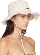 Jacquemus Off-White Le Chouchou 'Le Bob Artichaut' Beach Hat