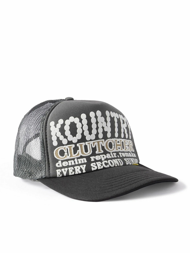 Photo: KAPITAL - Kountry Pearl Clutcher Printed Canvas and Mesh Trucker Cap