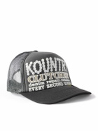 KAPITAL - Kountry Pearl Clutcher Printed Canvas and Mesh Trucker Cap