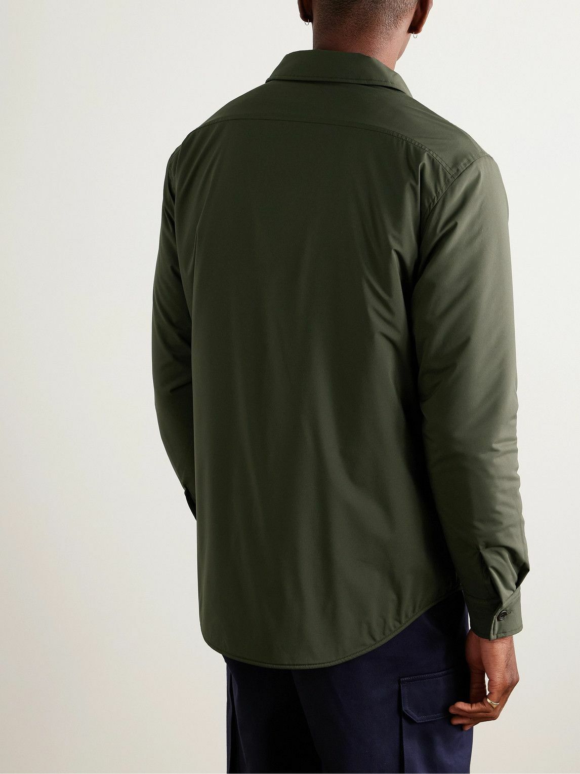 Richard James - Padded Tech-Shell Overshirt - Green