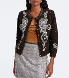 Jacques Wei Beaded wool-blend cardigan