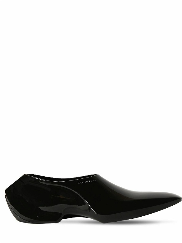 Photo: BALENCIAGA - Space Shoe Faux Patent Leather Loafers