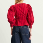 Damson Madder Women's Charlize Stripe Blouse in Red