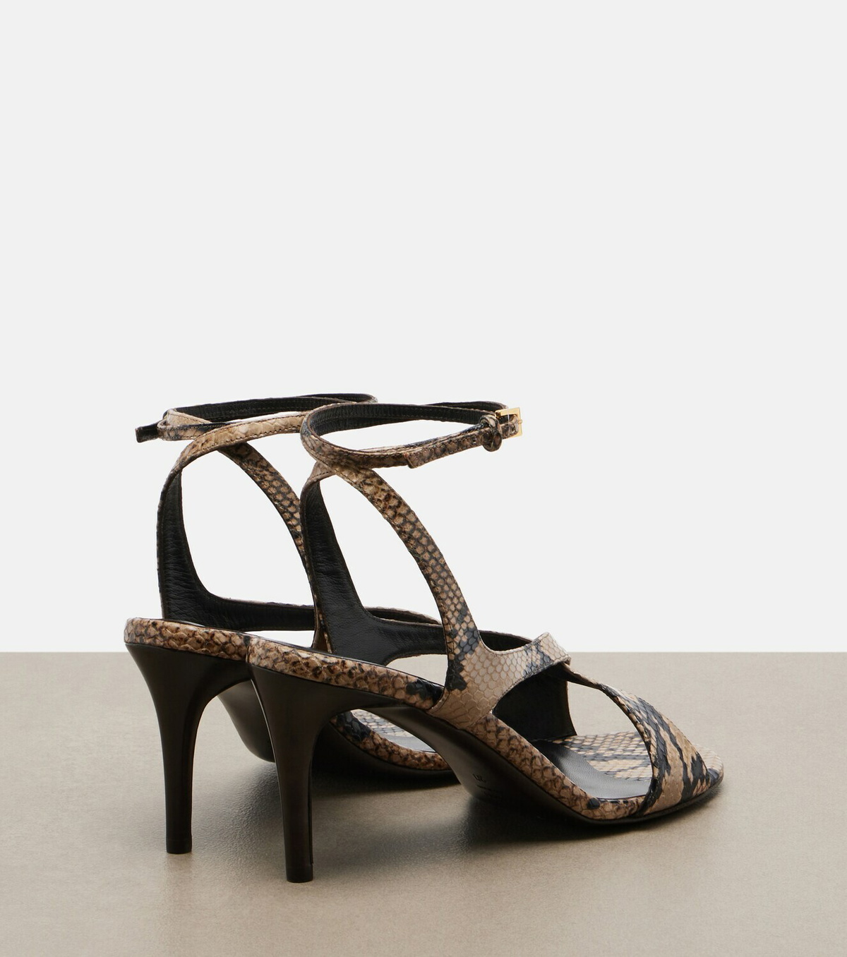 Khaite Liria snake-effect leather sandals