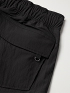 HAYDENSHAPES - Arsham Stampd Mid-Length Logo-Print Swim Shorts - Black