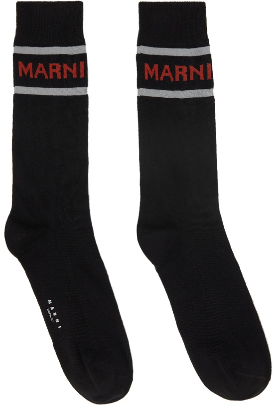 Photo: Marni Black Logo Socks
