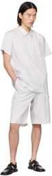 Mark Kenly Domino Tan Studio White Paco Shorts