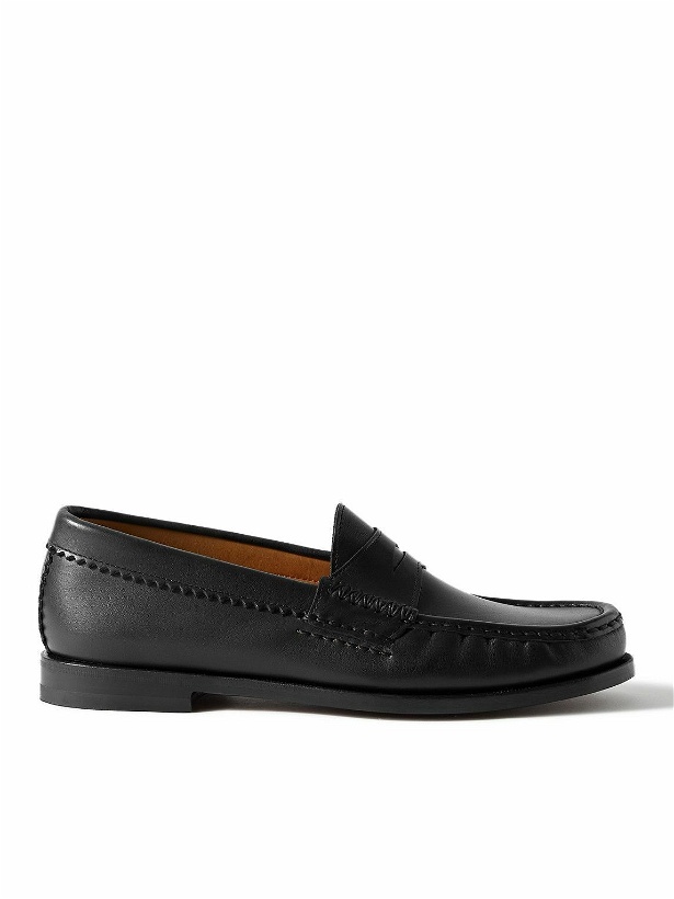 Photo: Yuketen - Rob's Leather Penny Loafers - Black