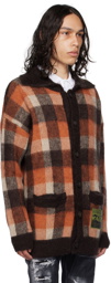 Dsquared2 Orange & Brown Americana Outdoor Cardigan