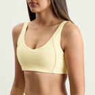 TALA Women's SkinLuxe Contrast Piping Sports Bra in Lemon Yellow