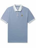 Nike Tennis - The Nike Polo Slim-Fit Dri-FIT Cotton-Blend Piqué Tennis Polo Shirt - Blue