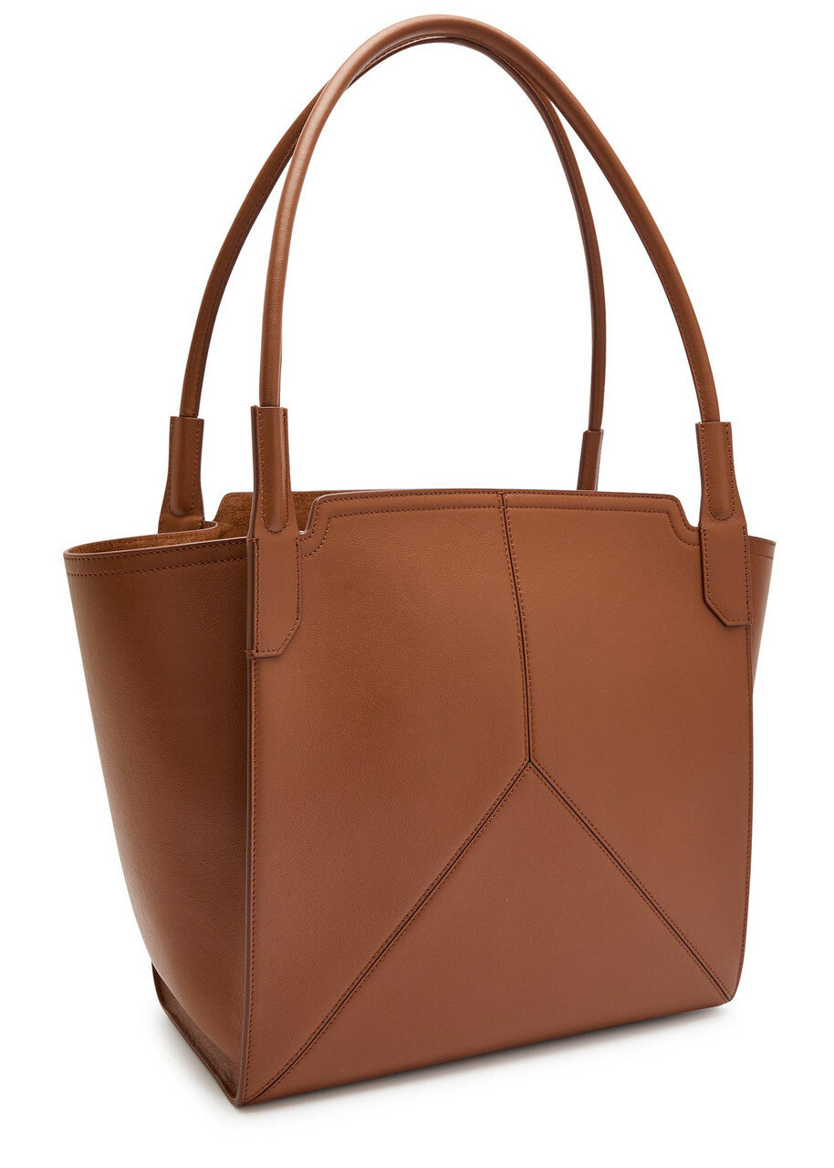 Victoria Beckham Victoria Panelled Leather Tote bag - Tan - One Size