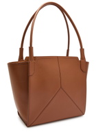Victoria Beckham Victoria Panelled Leather Tote bag - Tan - One Size