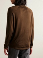 Dunhill - Cashmere and Mulberry Silk-Blend Polo Shirt - Brown