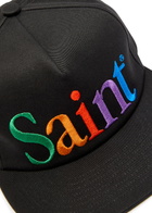 Saint Mxxxxxx Logo-embroidered Cotton cap - Black - One Size