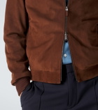 Zegna Suede bomber jacket