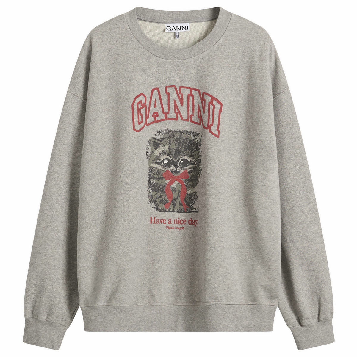 GANNI Women's Isoli Crewneck Sweatshirt in Paloma