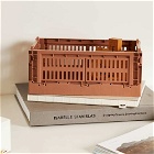 HAY Small Recycled Colour Crate in Terracotta
