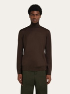 Ferragamo Mens High neck pullover in Brown