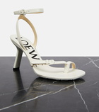 Loewe Petal 90 leather sandals