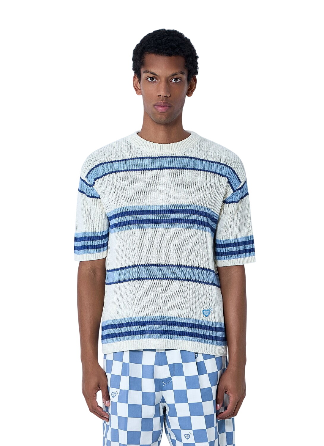 Human Made Men's Dachs Knit Sweater in Navy Human Made