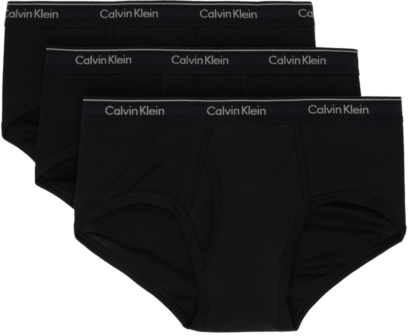 Calvin Klein Underwear BRAZILLIAN 3 PACK - Briefs - black tea